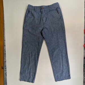 Gap Girlfriend Khaki's High Rise Size 4 Chambray Blue